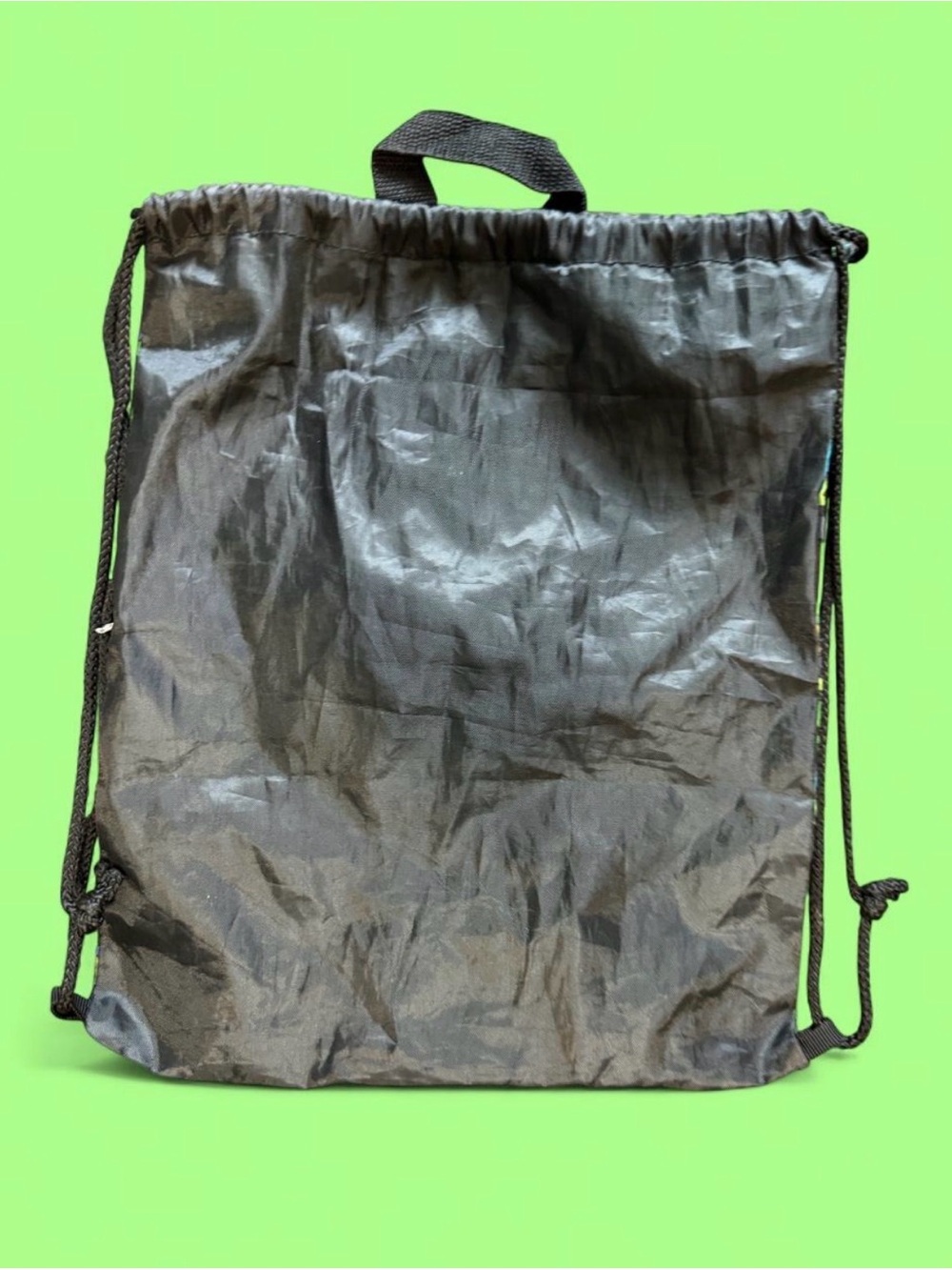 Minecraft Green Pixel Drawstring Backpack - Picture 2 of 5
